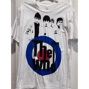 The Who Rare Mod Target White T-Shirt Size L‎ Large. 3393